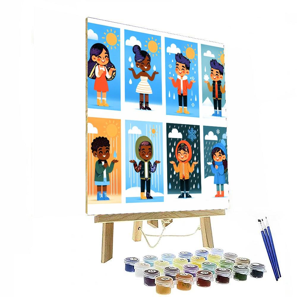 Wonderful World Of Weather Paint By Numbers