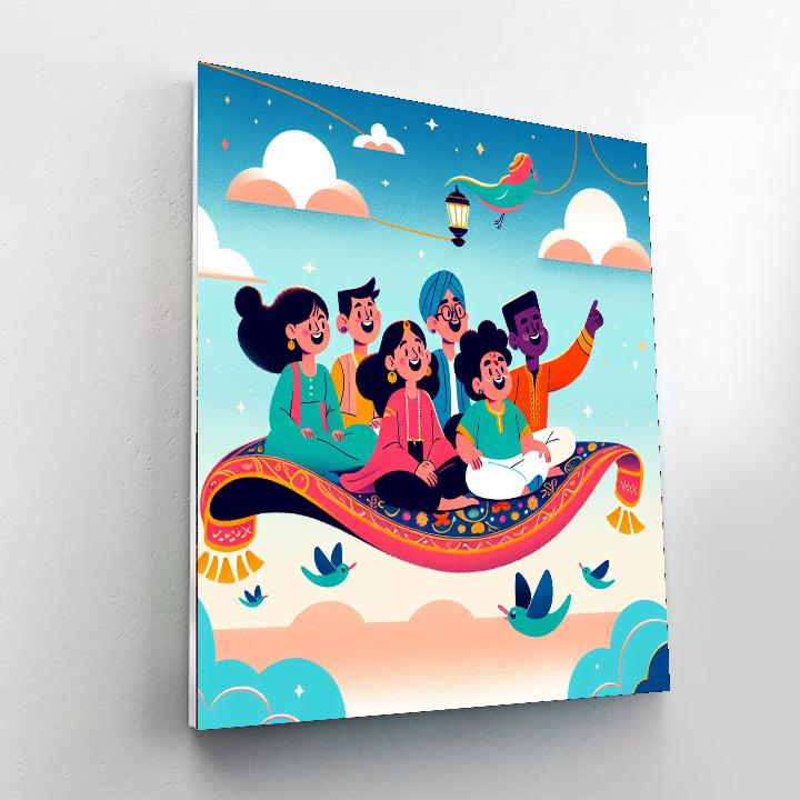Magic Carpet Sky Ride DIY Paint By Numbers