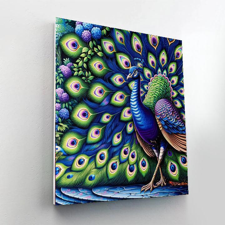 Royal Peafowl Majesty DIY Paint By Numbers