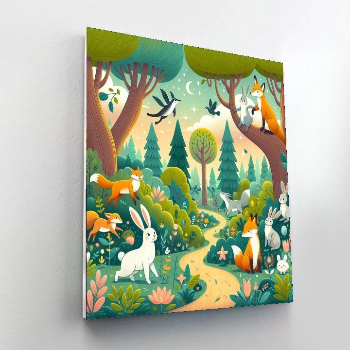 Magical Woodland Hideaway Painting By Numbers Kit