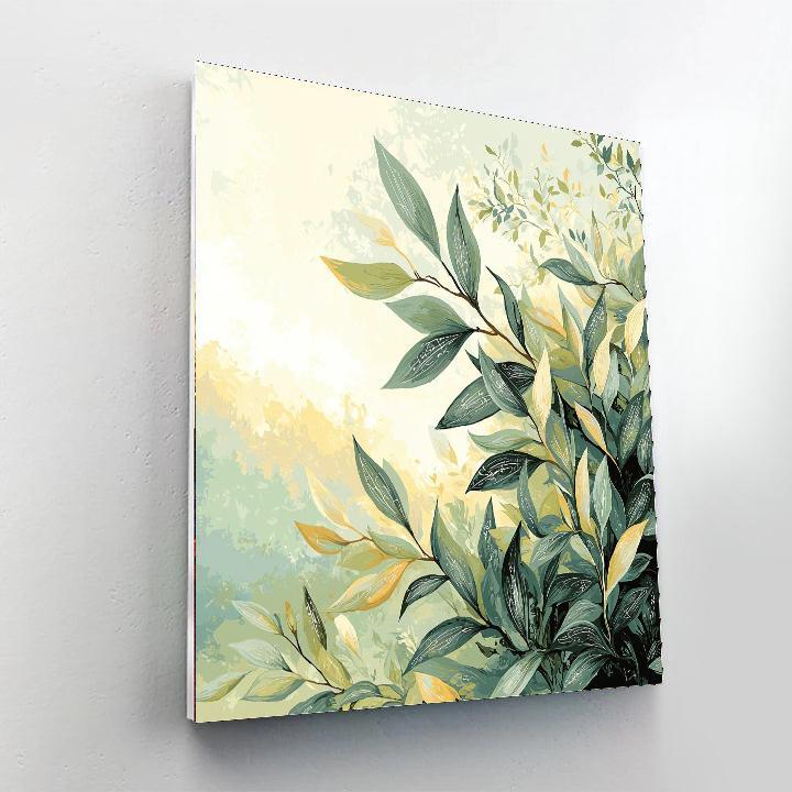 Leonardo Da Vinci Inspired Ethereal Whisper Of Leaves  DIY Paint By Numbers