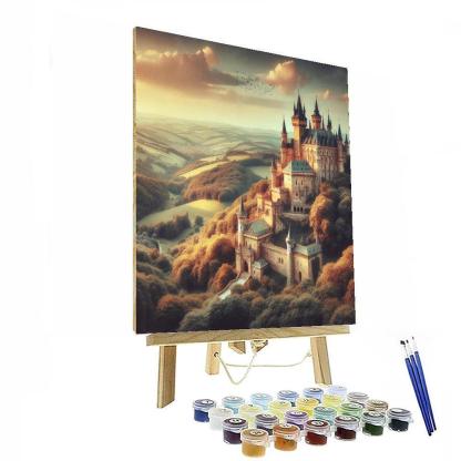 Medieval Castle Panorama Paint By Numbers Art