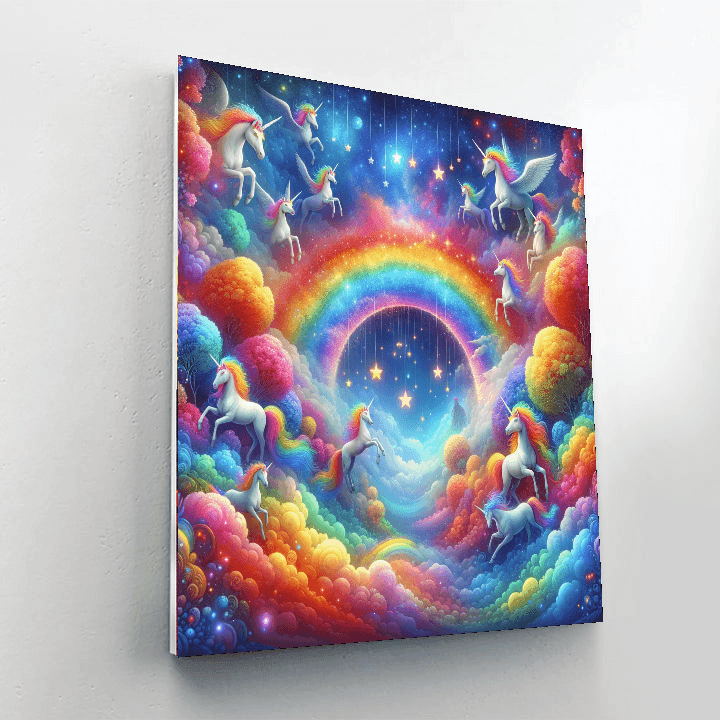 Magical Unicorn Dreamland - DIY Painting By Numbers Kit
