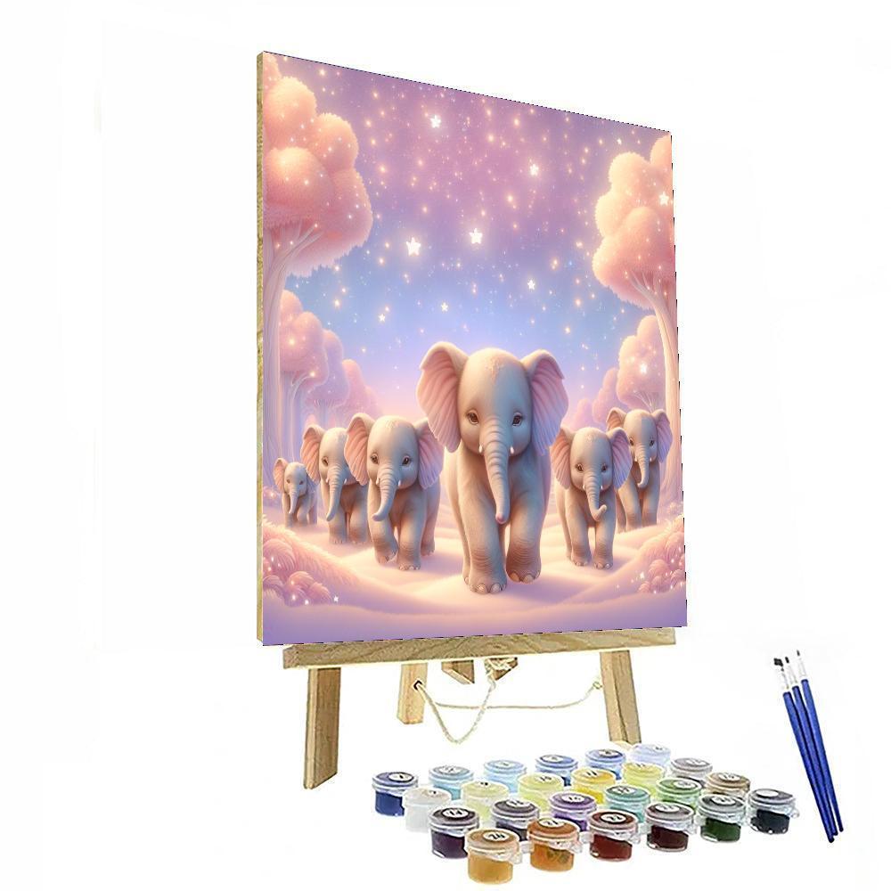 Sweet Dreams Elephants Paint By Numbers Kits