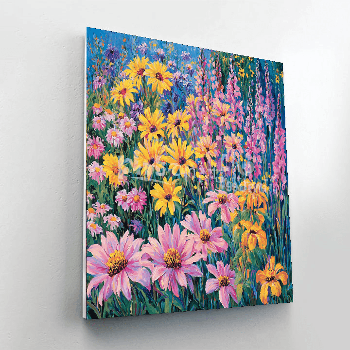 Claude Monet Inspired Vibrant Gardens  Paint By Numbers Art