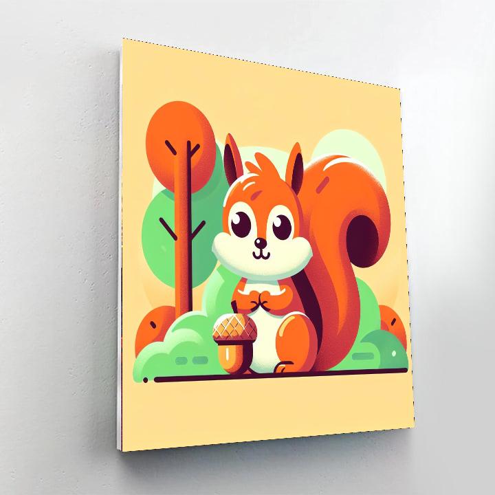 Curious Squirrel Adventure Numbered Painting Kits