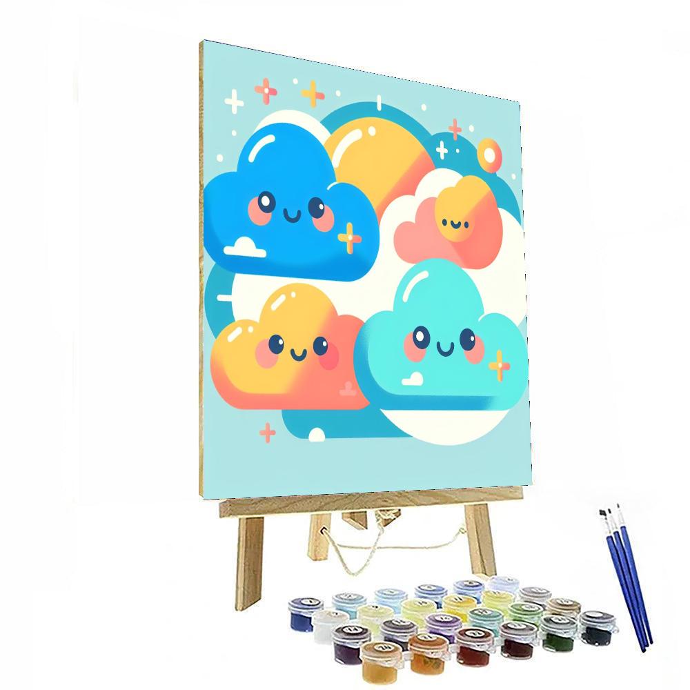 Fluffy Clouds Of Dreams Paint By Numbers