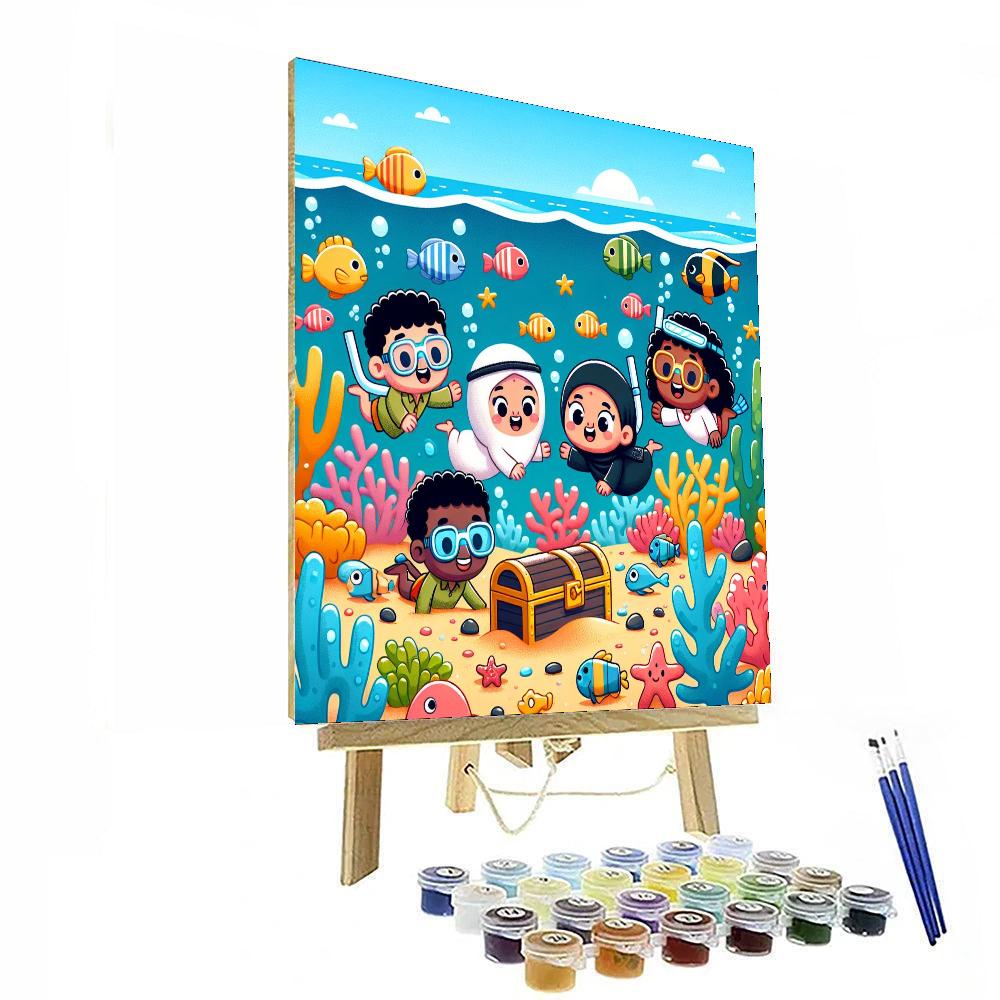 Treasure Trove Lagoon Paint By Numbers