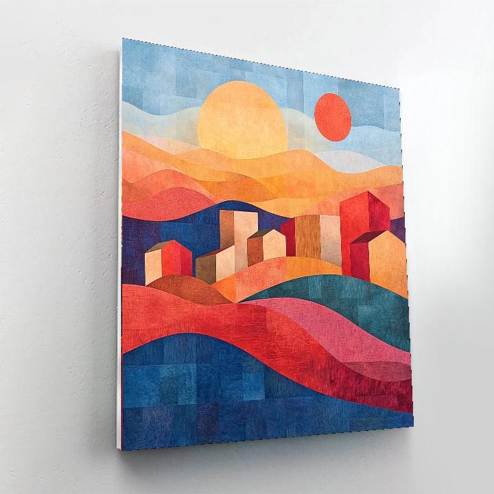 Paul Klee Inspired Rhythms Of The Horizon  Paint By Number