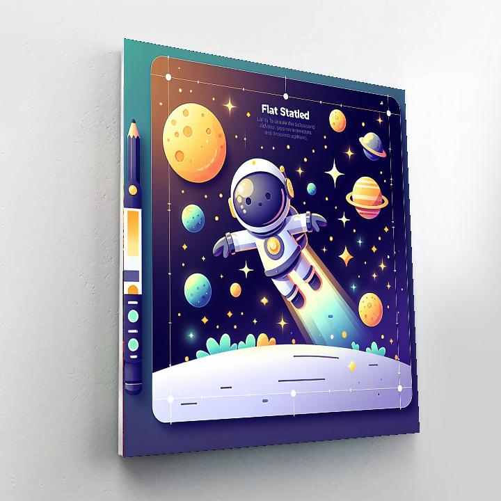 Space Ranger's Cosmic Adventure Numbered Painting Kits