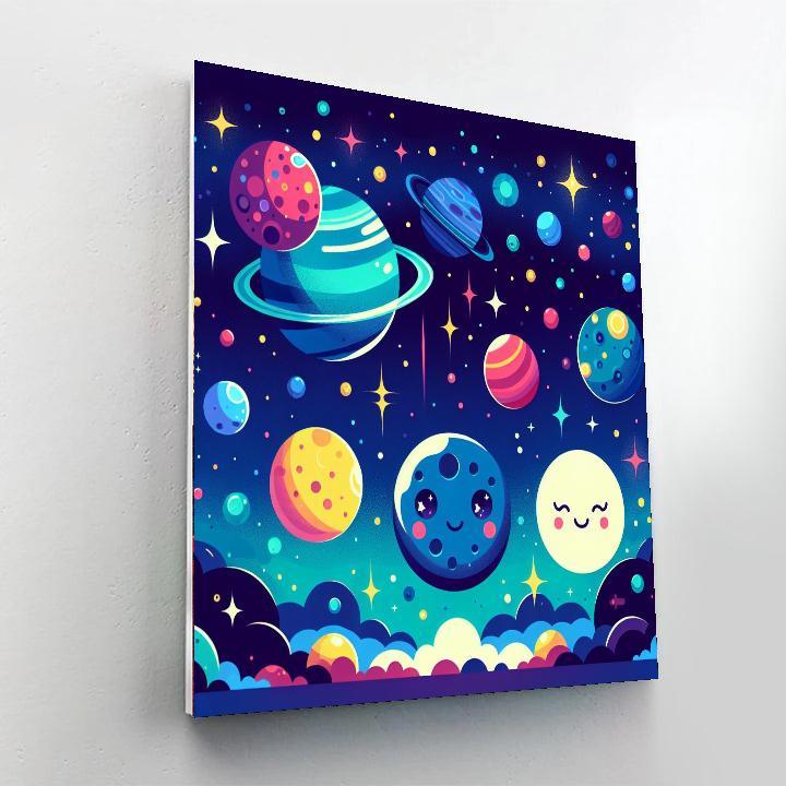 Starlit Sky Adventure Paint By Numbers Art