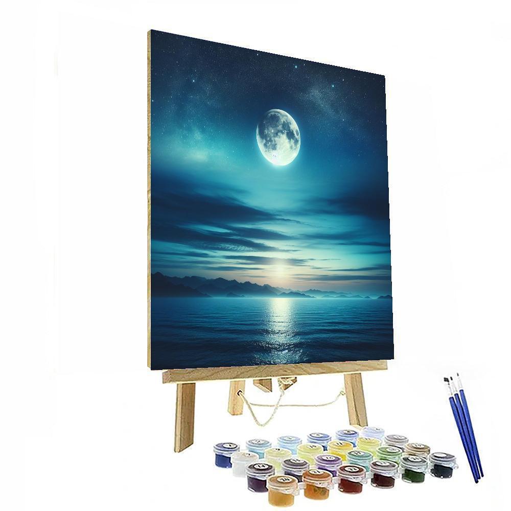Glimmering Ocean Tides Paint By Color