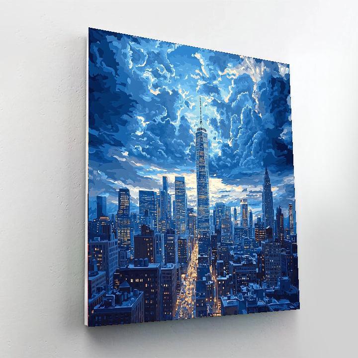 Edward Hopper Inspired City Skylines  DIY Paint By Numbers