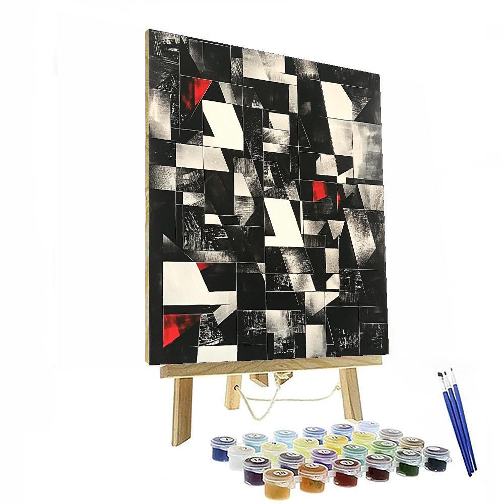 Kazimir Malevich Inspired Spatial Reflections  Paint By Color