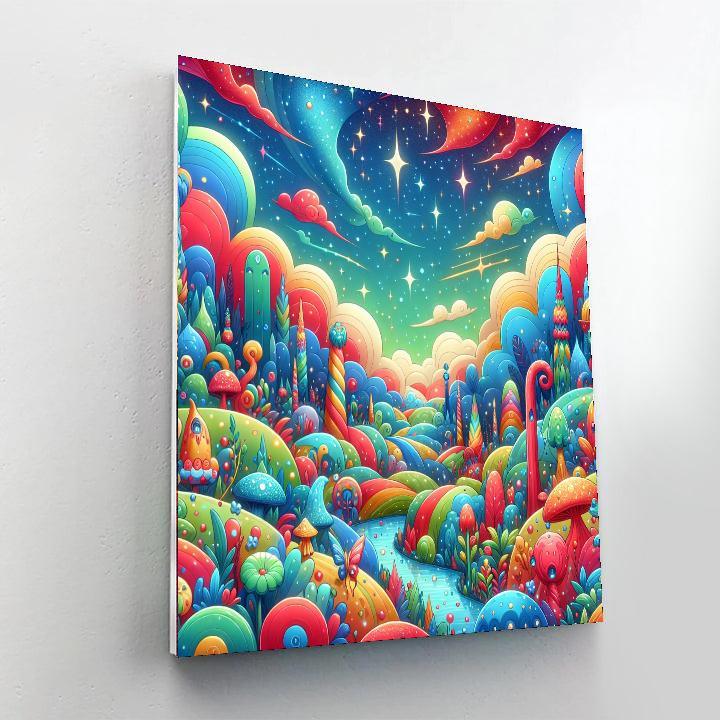 Children's Wonderland Number Painting