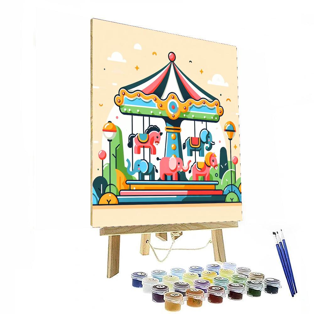 Magic Carousel Ride Paint By Numbers
