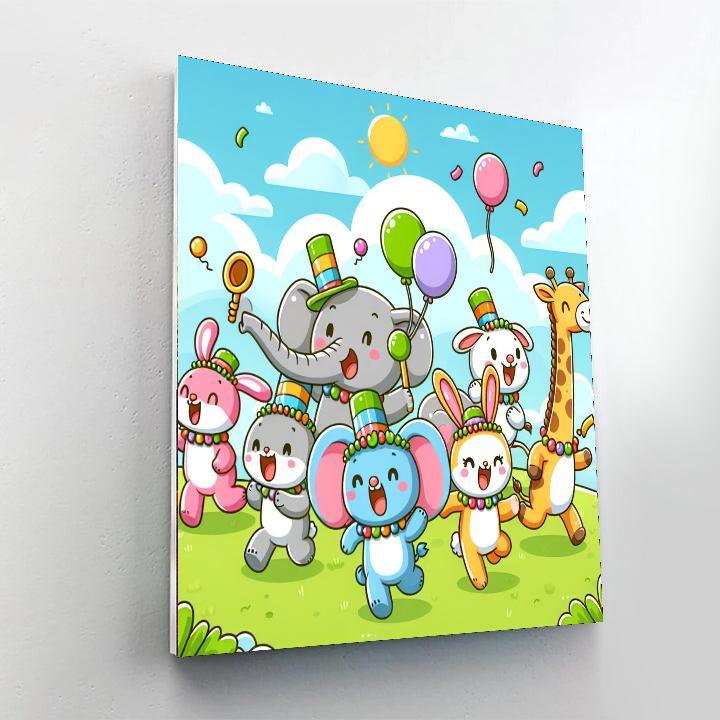 Wonderland Animal Parade Paint By Numbers