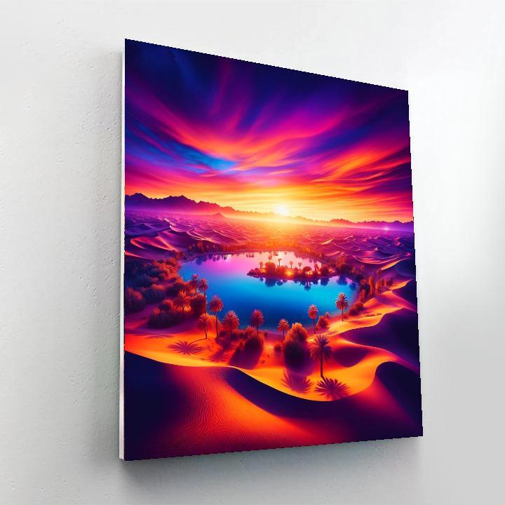 Mystic Desert Oasis At Twilight Paint By Number