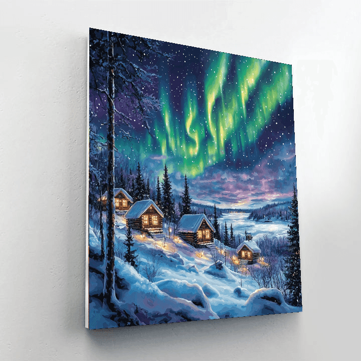 Lapland's Northern Lights Paint By Numbers