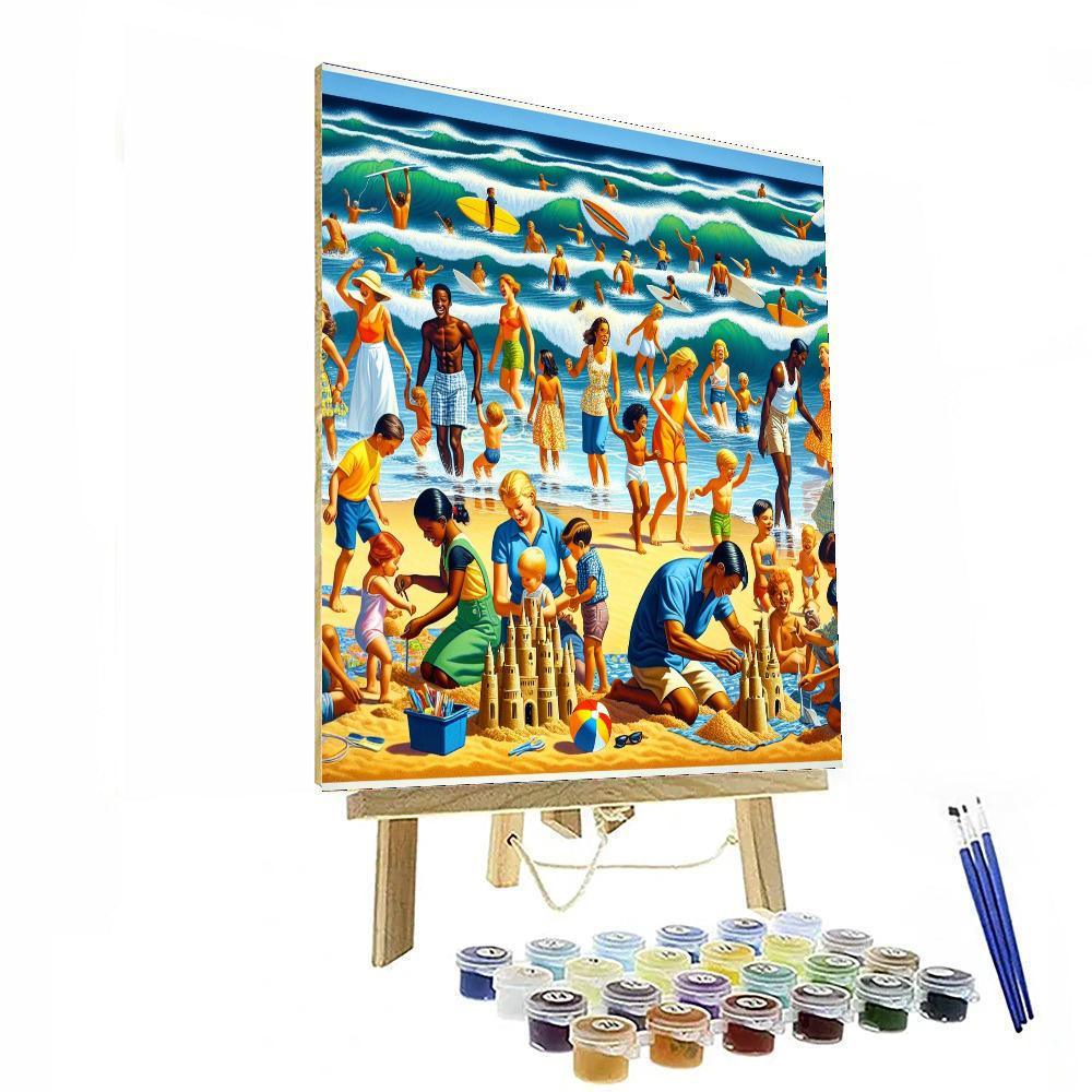 Dynamic Summer Adventure Painting By Numbers Kit