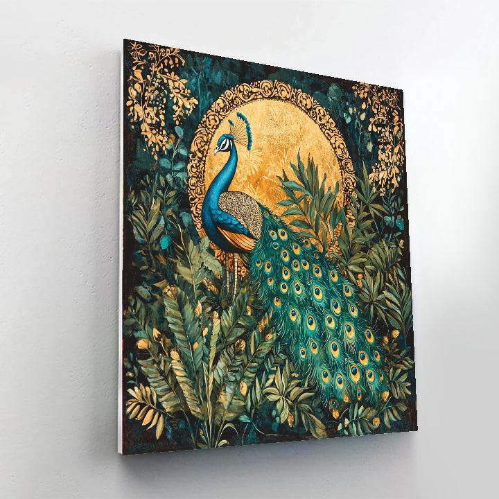 Gustav Klimt Inspired Elegant Peacock Paradise  Paint By Numbers