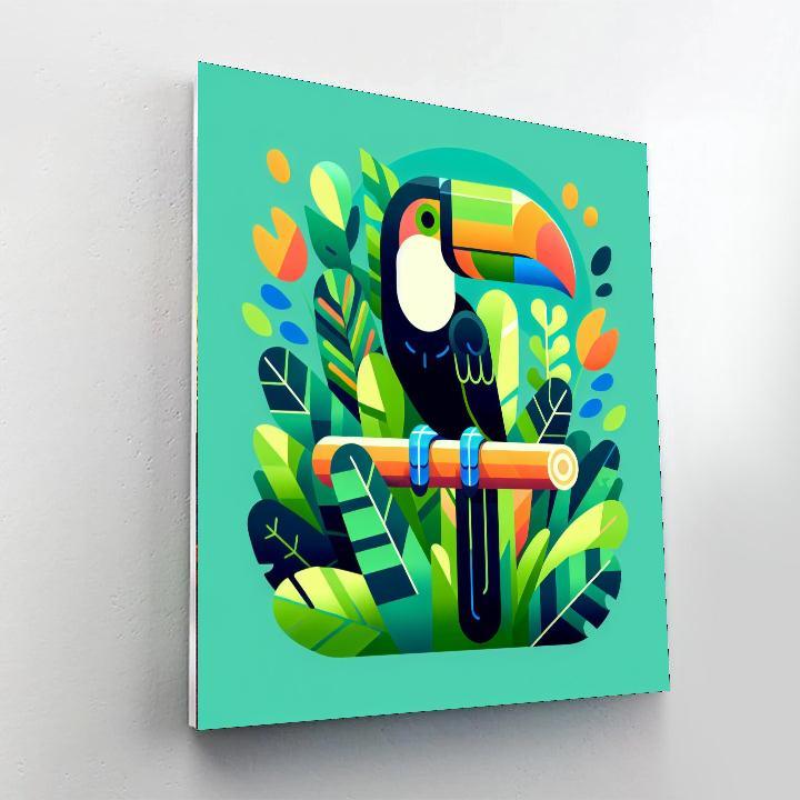 Tropical Toucan Expedition Paint By Color