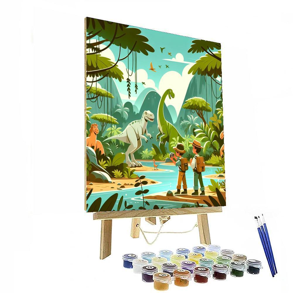 Dino Jungle Expedition Painting Number Kit