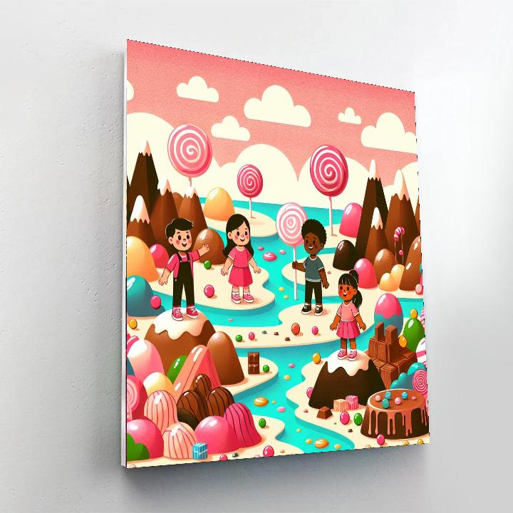 Adventure On Candy Planet Paint By Number