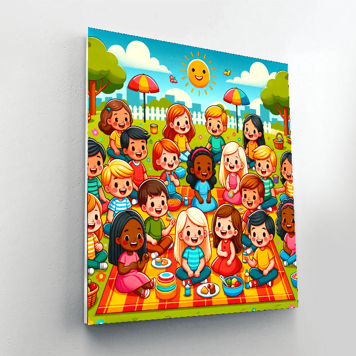 Cheery Picnic Day Paint By Number