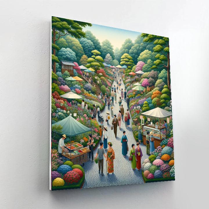 Hokkaido Garden Path Festival - Japan Painting Number Kit