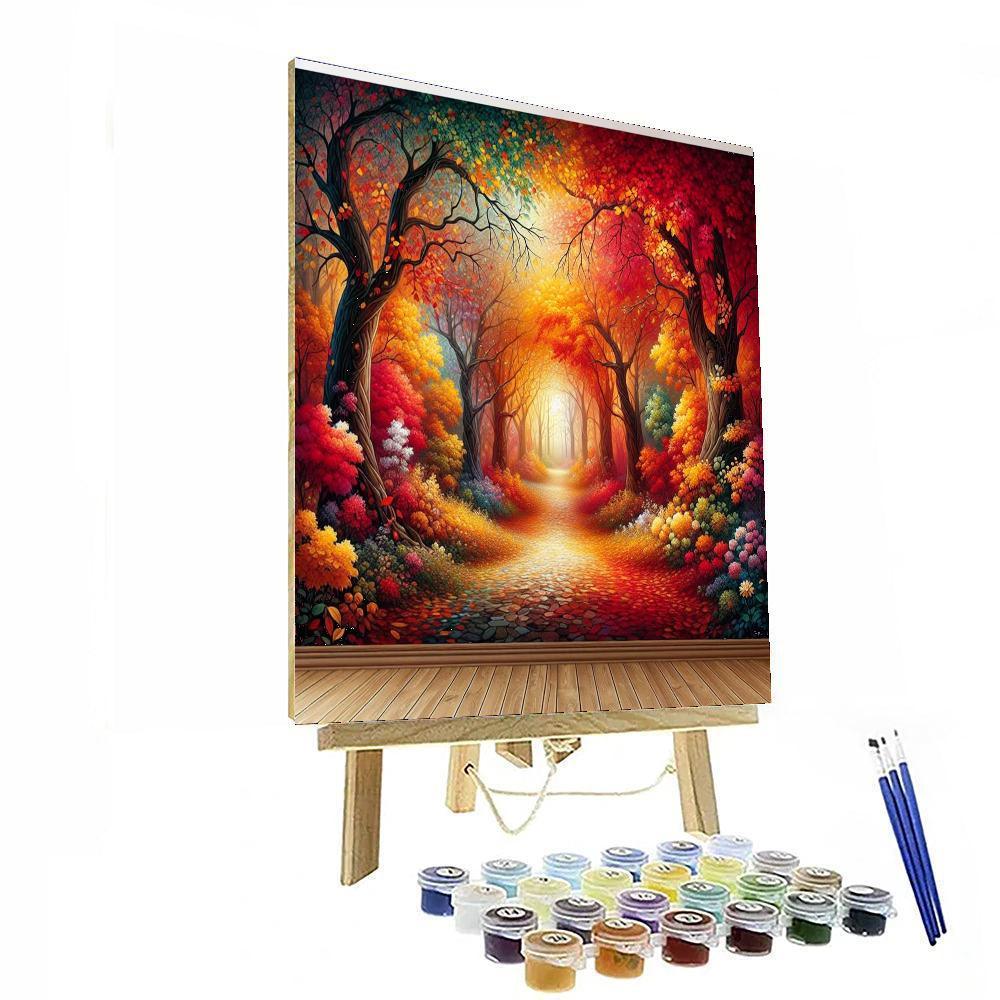 Magical Autumn Pathway Paint By Numbers Kits