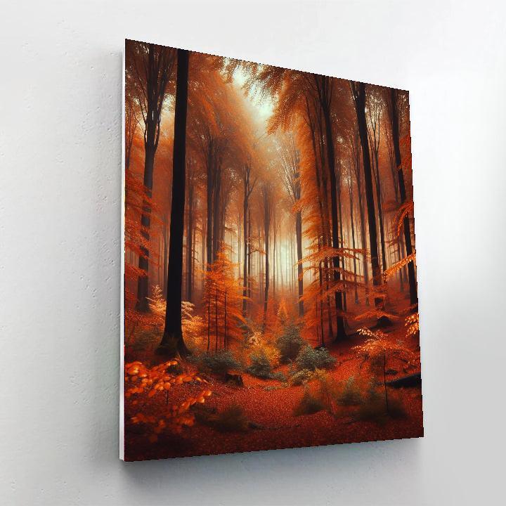 Autumn Forest Mystique Paint By Color