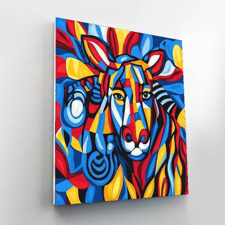 Pablo Picasso Inspired Cubist Wildlife Expedition  Paint By Numbers