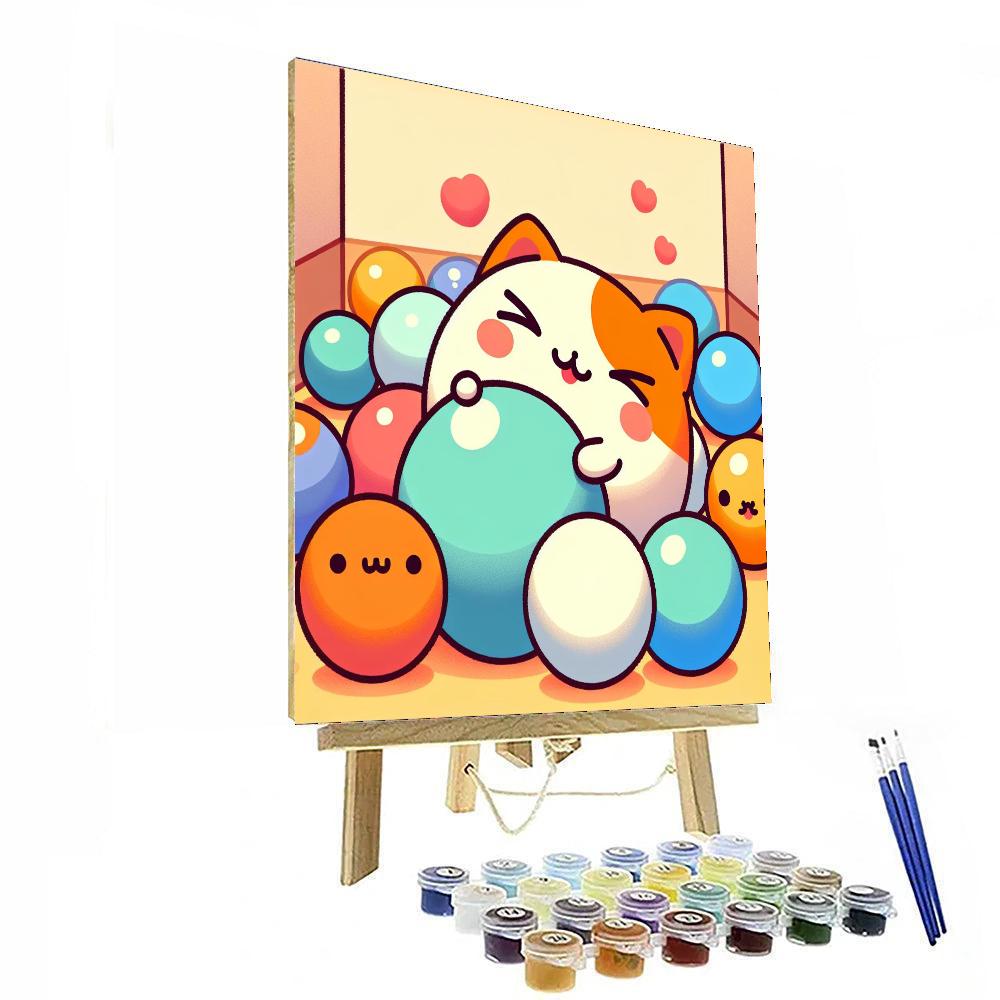 Cuddly Cat Corner DIY Paint By Numbers