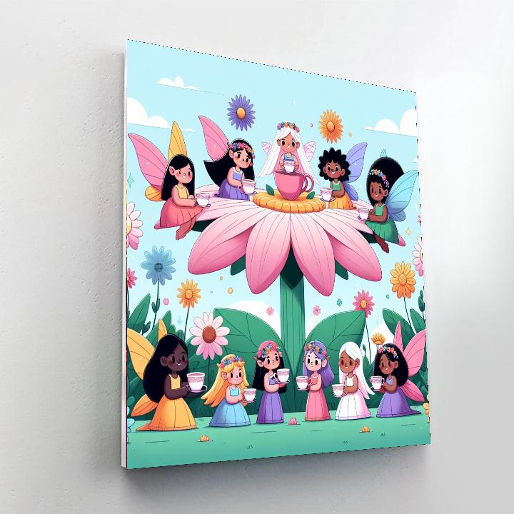 Garden Fairy Tea Party Paint By Numbers Kits