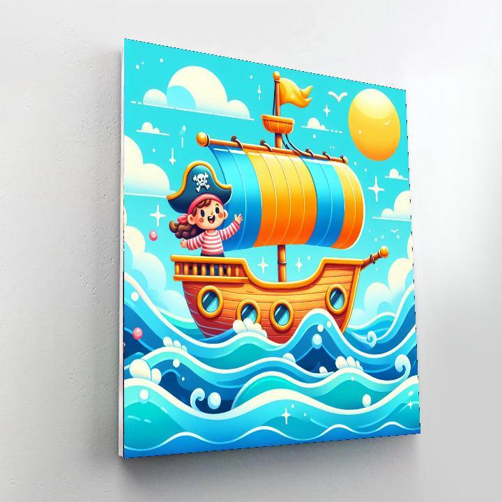 Joyful Pirate Adventure Paint By Numbers Kits