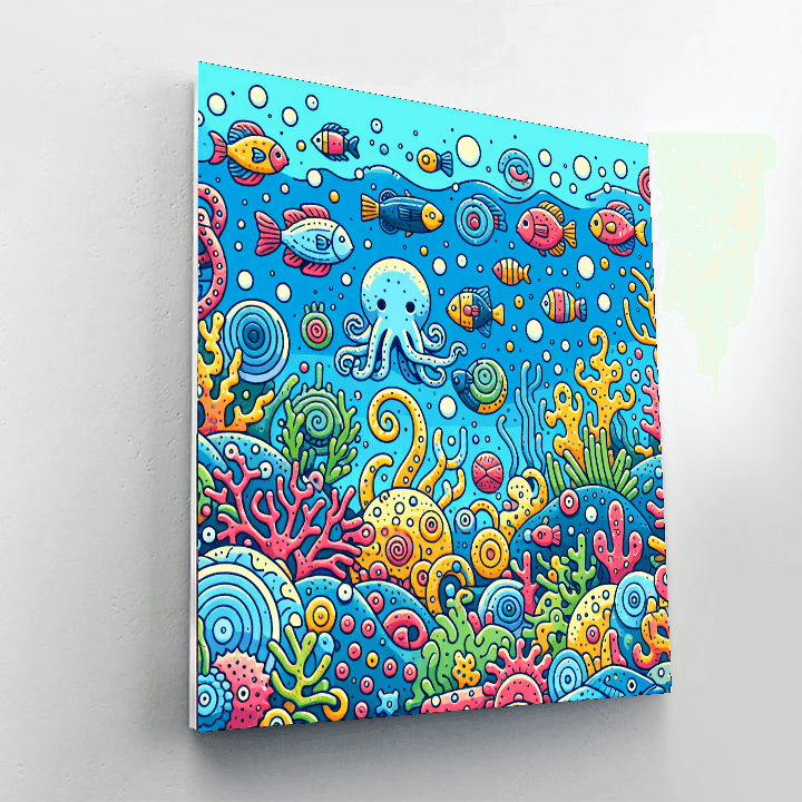 Underwater Discovery: Marine Wonders Paint By Numbers Kits