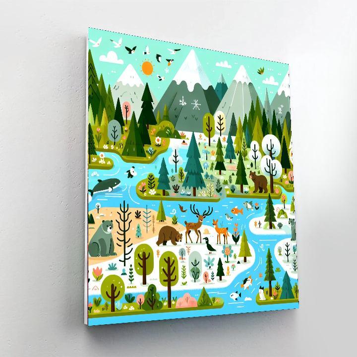 Enchanting Environments Paint By Number