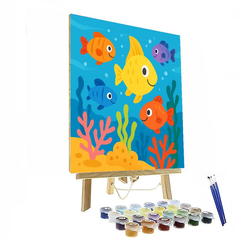 Friendly Fishes Numbered Painting Kits