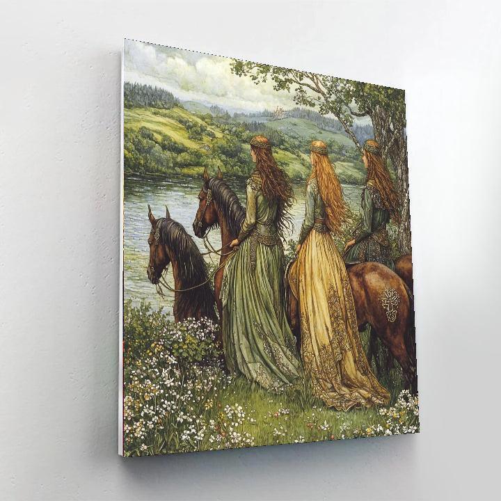 Arthur Rackham Inspired Celtic Mythology Reverie  Paint By Numbers