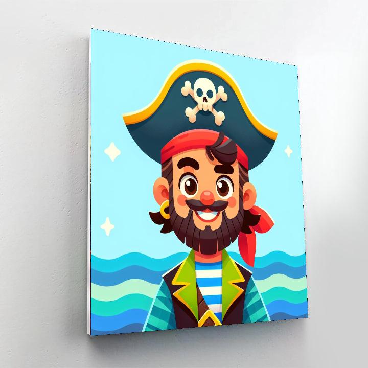 Silly Pirate Painting By Numbers Kit