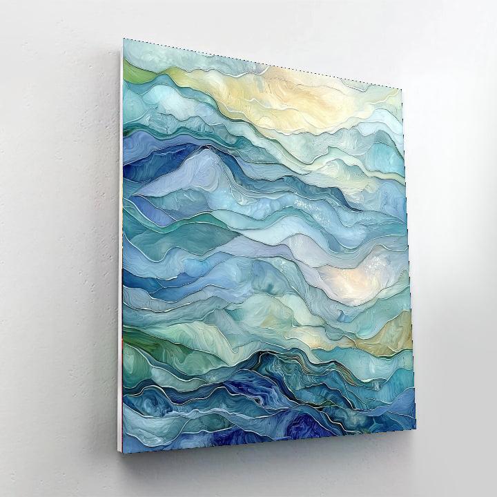 Paul Cézanne Inspired Temporal Waves  Paint By Numbers Kits