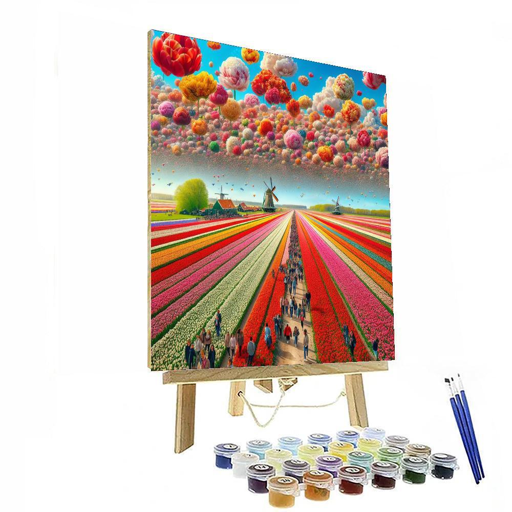 Holland Tulip Festival - Amsterdam DIY Paint By Numbers