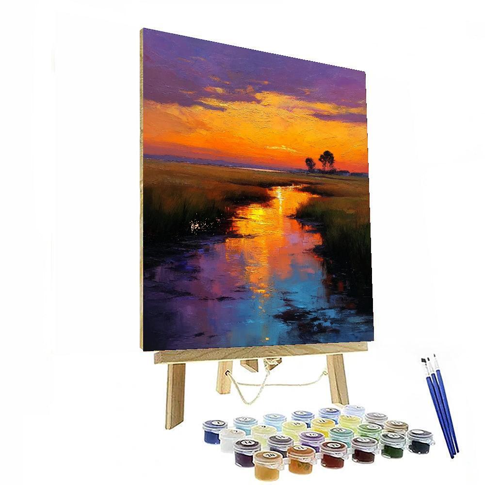 Evening Walk Home Number Painting