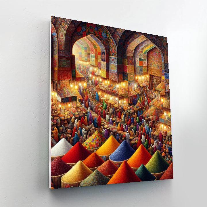 Eastern Delights Market Paint By Color