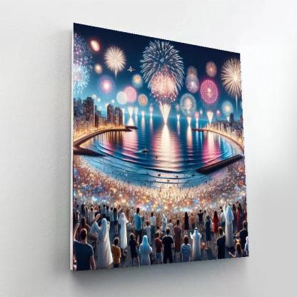 Busan International Fireworks Festival - South Korea Paint By Numbers Art