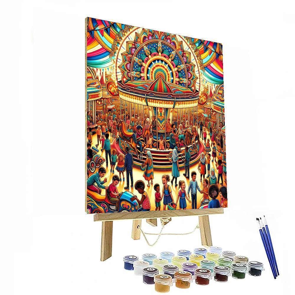 Colorful Summer Carnival Paint By Numbers