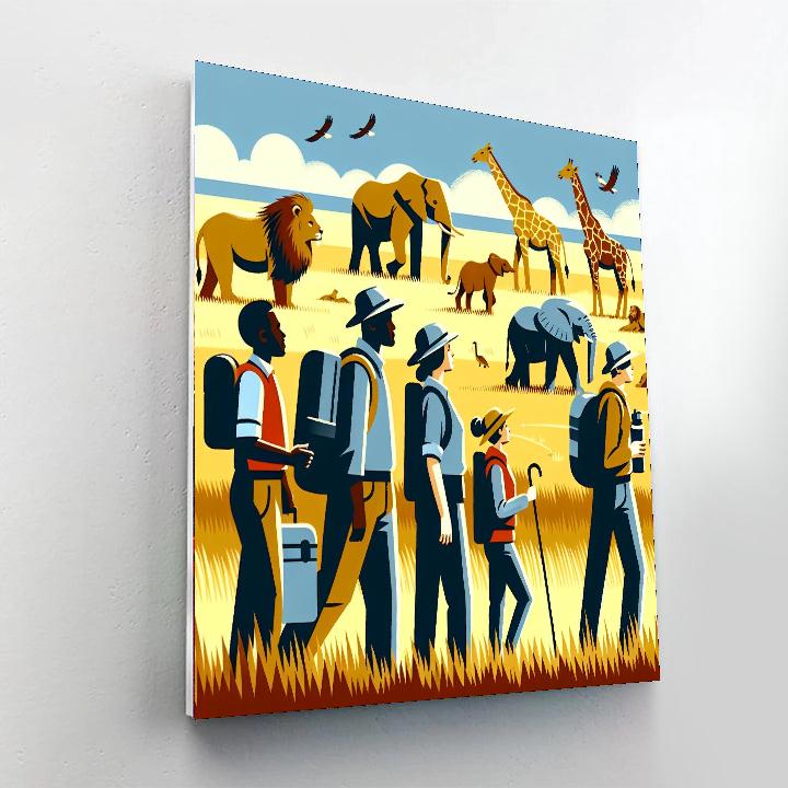 Savanna Wildlife Adventure Paint By Number