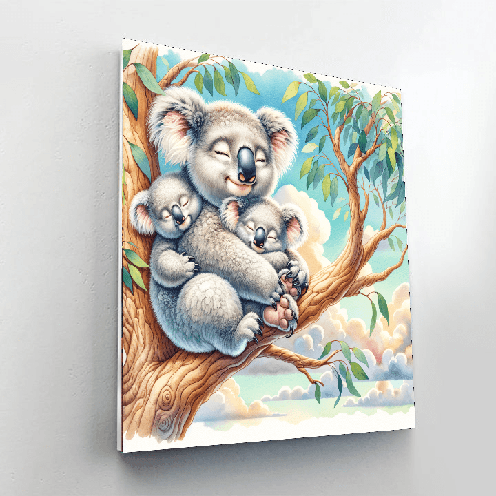 Cuddly Koala Family Paint By Numbers
