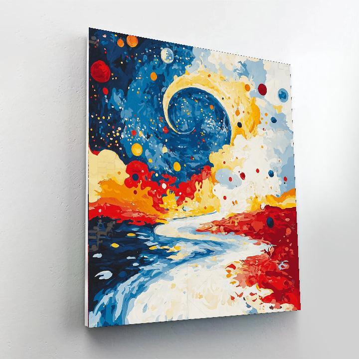 Joan Miró Inspired Cosmic Dreamland  Paint By Color